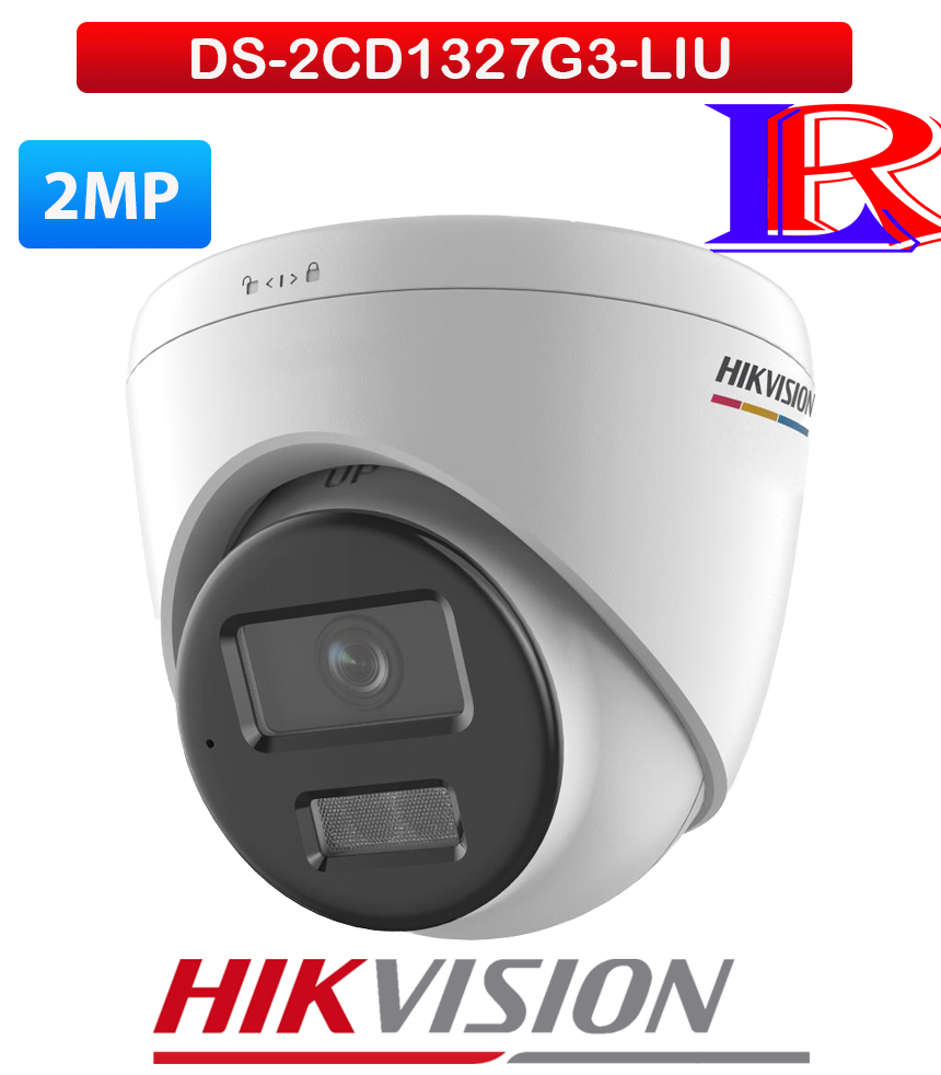 Hikvision DS-2CD1327G3-LIU 2MP ColorVu 3.0 Smart Hybrid Light Turret IP Camera Sri Lanka Hikvision DS-2CD1327G3-LIU 2MP ColorVu 3.0 Smart Hybrid Light Turret IP Camera Sri Lanka