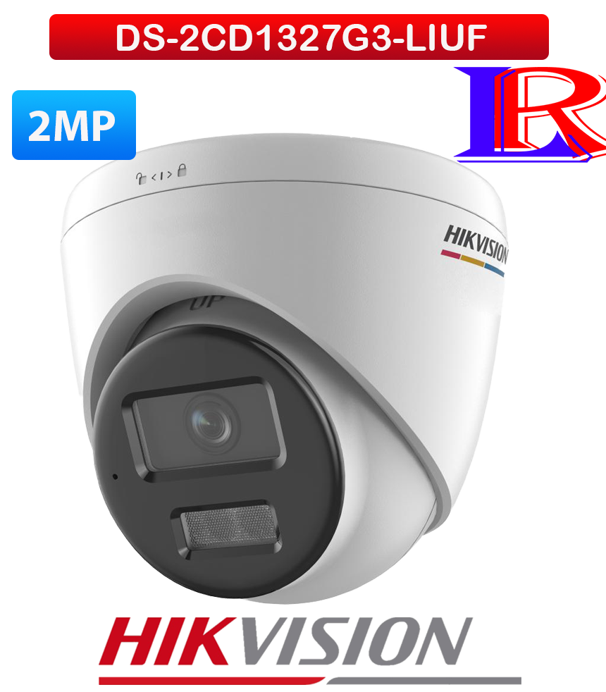 Hikvision DS-2CD1327G3-LIUF 2MP ColorVu 3.0 Smart Hybrid Light Turret IP Camera Sri Lanka Hikvision DS-2CD1327G3-LIUF 2MP ColorVu 3.0 Smart Hybrid Light Turret IP Camera Sri Lanka
