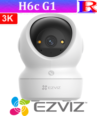 EZVIZ H6c G1 3K 5MP Smart Wi-Fi Pan & Tilt Indoor Camera with Human Detection | Auto Tracking & Two-Way Talk Sri Lanka