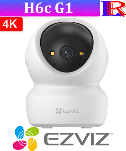 EZVIZ H6c G1 4K 8MP Smart Wi-Fi Pan & Tilt Indoor Camera with AI Human & Pet Detection | Auto Tracking & Two-Way Talk Sri Lanka